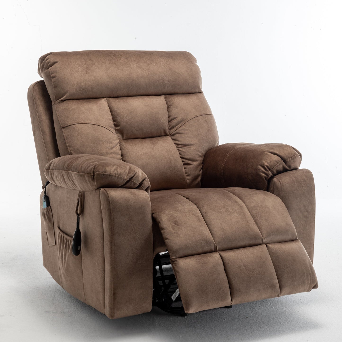 Poltrona reclinabile elettrica Velvet Wide con riscaldamento, massaggio e motore silenzioso