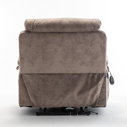 Poltrona reclinabile elettrica Velvet Wide con riscaldamento, massaggio e motore silenzioso