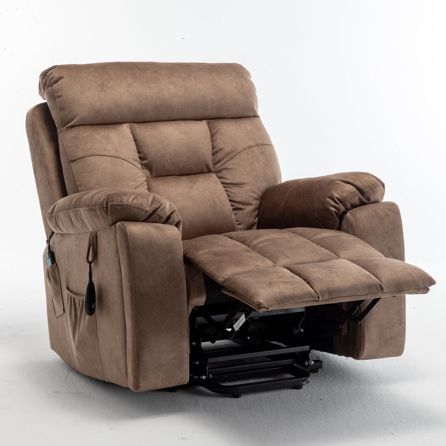Poltrona reclinabile elettrica Velvet Wide con riscaldamento, massaggio e motore OKIN silenzioso