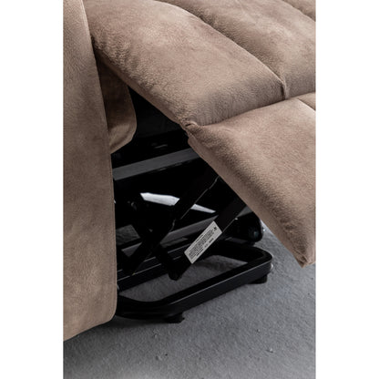 Poltrona reclinabile elettrica Velvet Wide con riscaldamento, massaggio e motore OKIN silenzioso