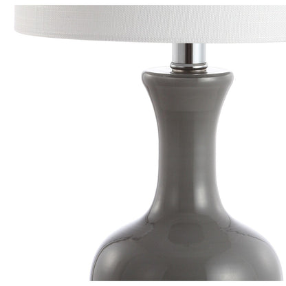 Lampada da tavolo a LED in vetro/metallo Vermont 22, bianca (set da 2) di JONATHAN Y