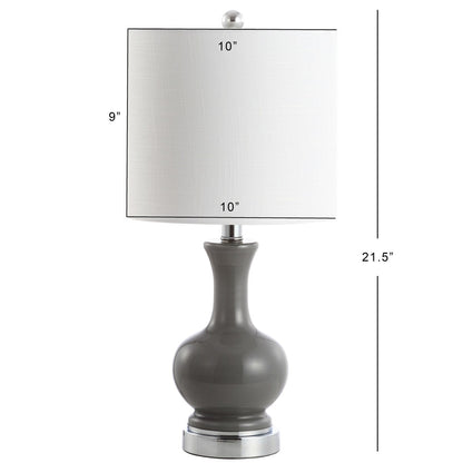 Lampada da tavolo a LED in vetro/metallo Vermont 22, bianca (set da 2) di JONATHAN Y