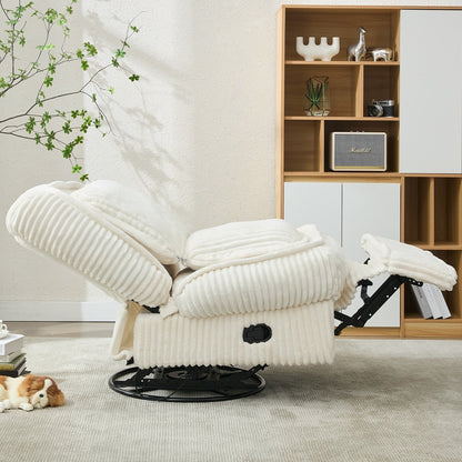 Divano reclinabile versatile in velluto a coste per relax e comfort