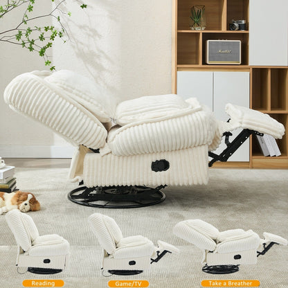 Divano reclinabile versatile in velluto a coste per relax e comfort