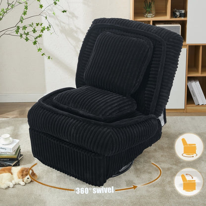 Divano reclinabile versatile in velluto a coste per relax e comfort
