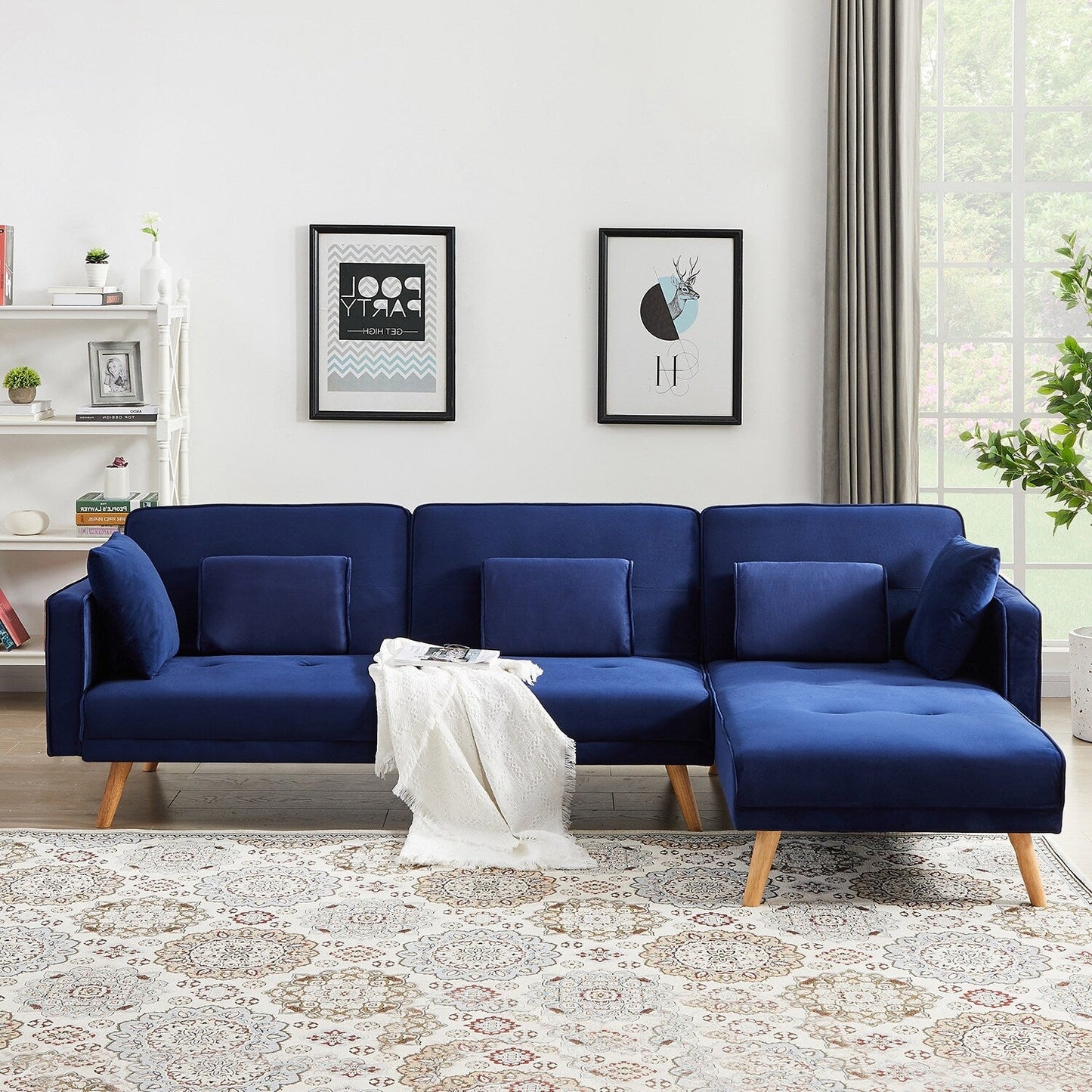 Divano letto pieghevole versatile per soggiorno - Divano multifunzionale e confortevole per piccoli spazi