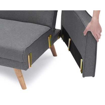 Divano letto pieghevole versatile per soggiorno - Divano multifunzionale e confortevole per piccoli spazi