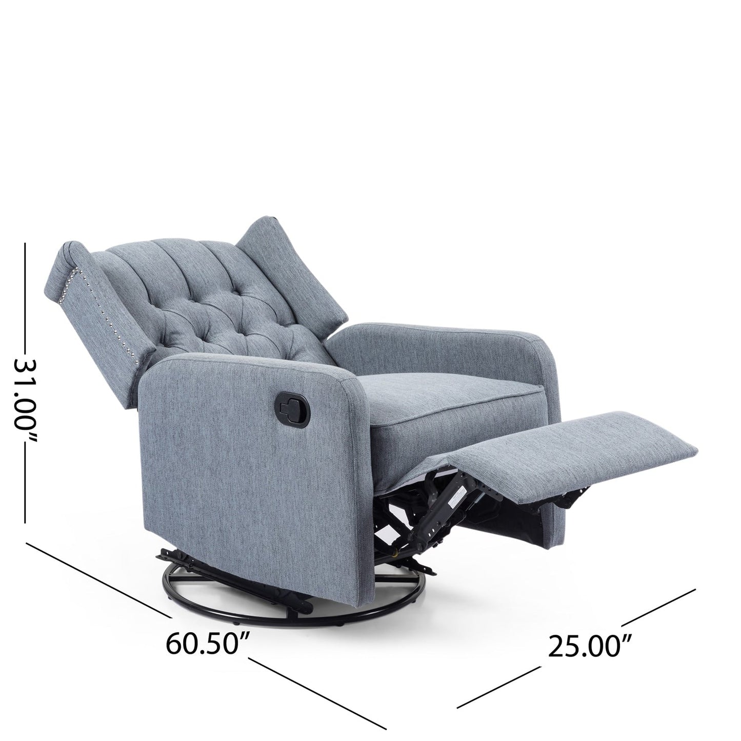 Poltrona reclinabile manuale versatile dal design senza tempo