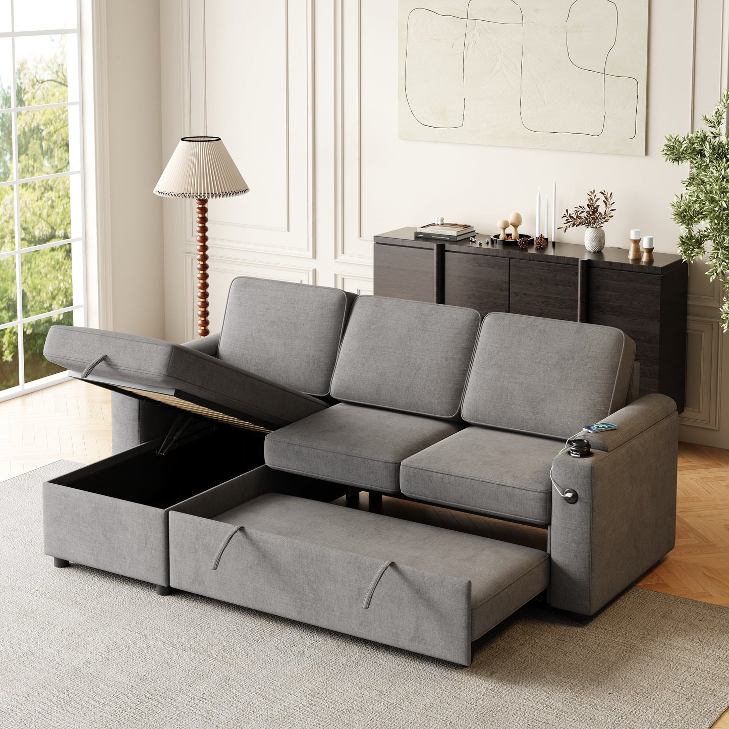 Divano letto versatile - Ideale per soggiorni e camere degli ospiti