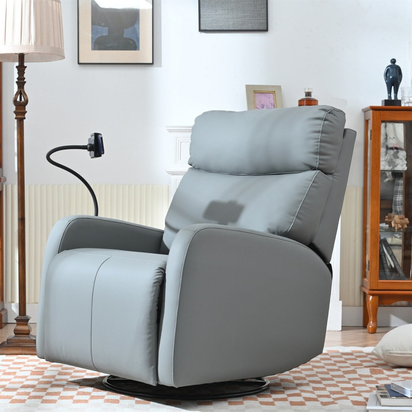 Poltrona reclinabile girevole versatile per tutte le stanze