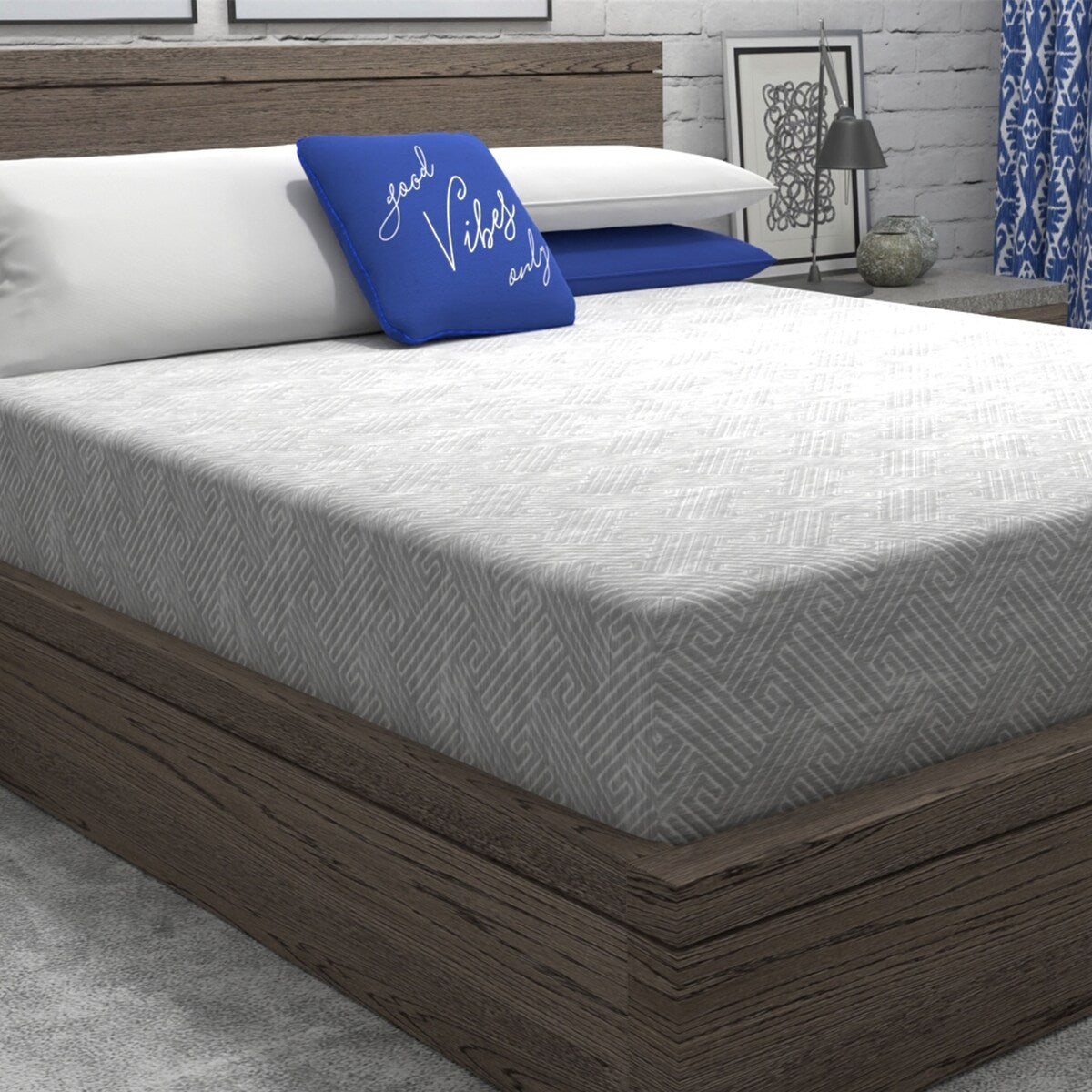 Materasso in memory foam Vibe Heather Grey 8 Gel in una scatola, confezione ultra piccola