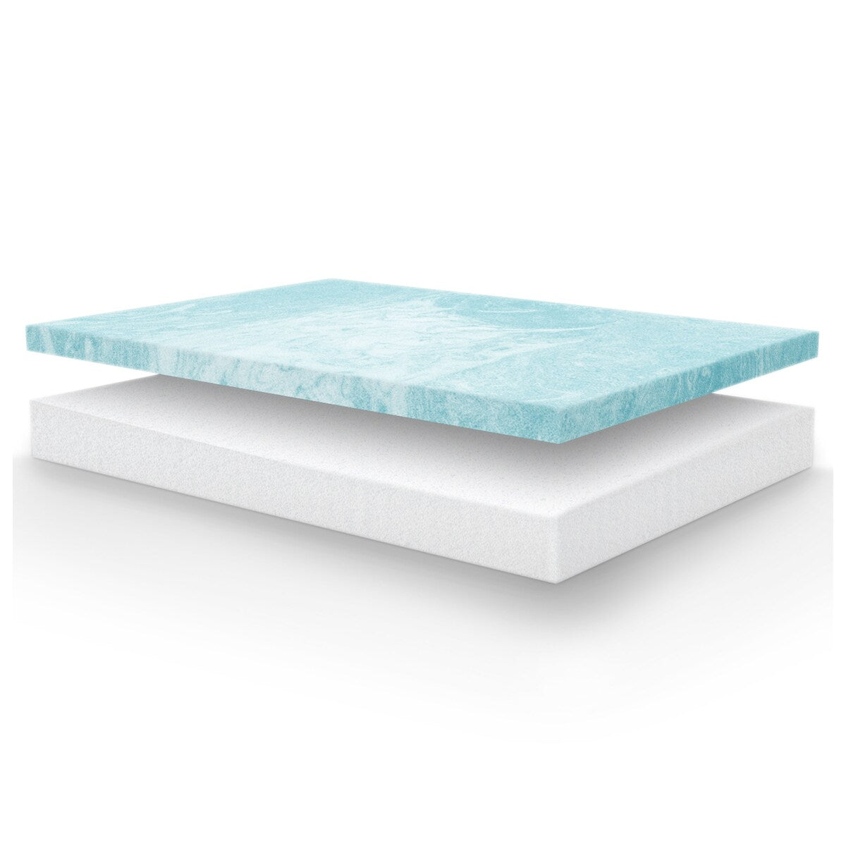 Materasso in memory foam Vibe Heather Grey 8 Gel in una scatola, confezione ultra piccola