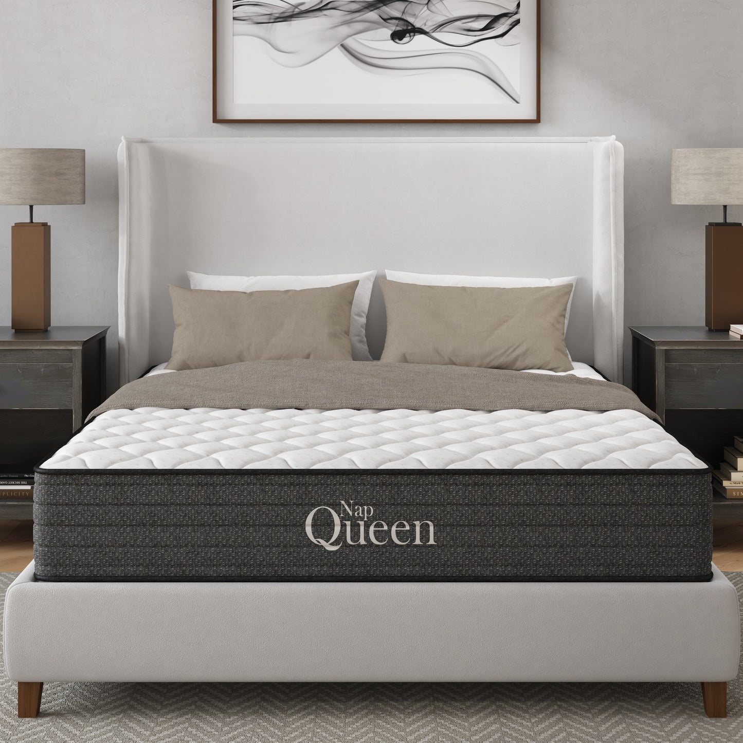 Materasso ibrido Victoria King da 10 pollici con gel rinfrescante, certificato CertiPUR-US