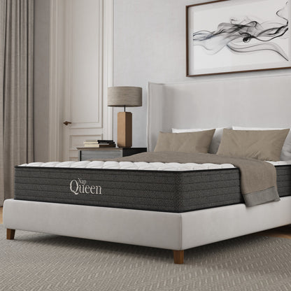 Materasso ibrido Victoria Twin-XL da 12 pollici con gel rinfrescante, certificato CertiPUR-US