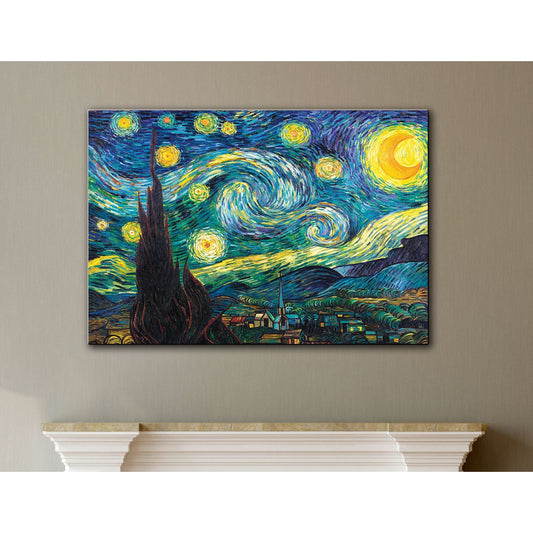 Vincent van Gogh 'Notte stellata' tela avvolta