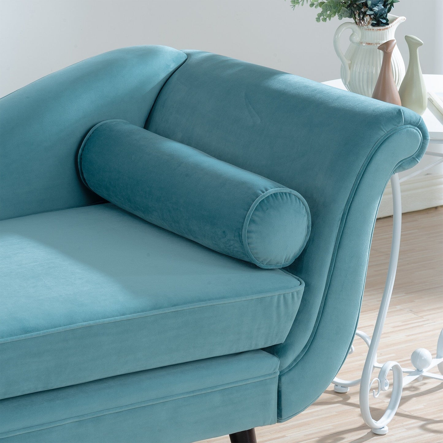 Chaise longue vintage con braccioli a spirale di Christopher Knight Home