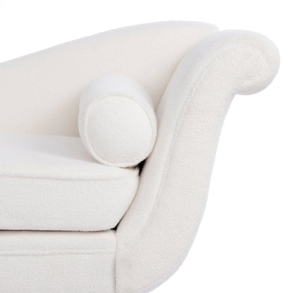 Chaise longue vintage con braccioli a spirale di Christopher Knight Home