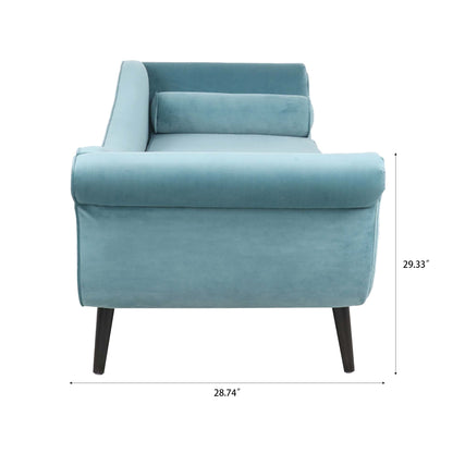 Chaise longue vintage con braccioli a spirale di Christopher Knight Home