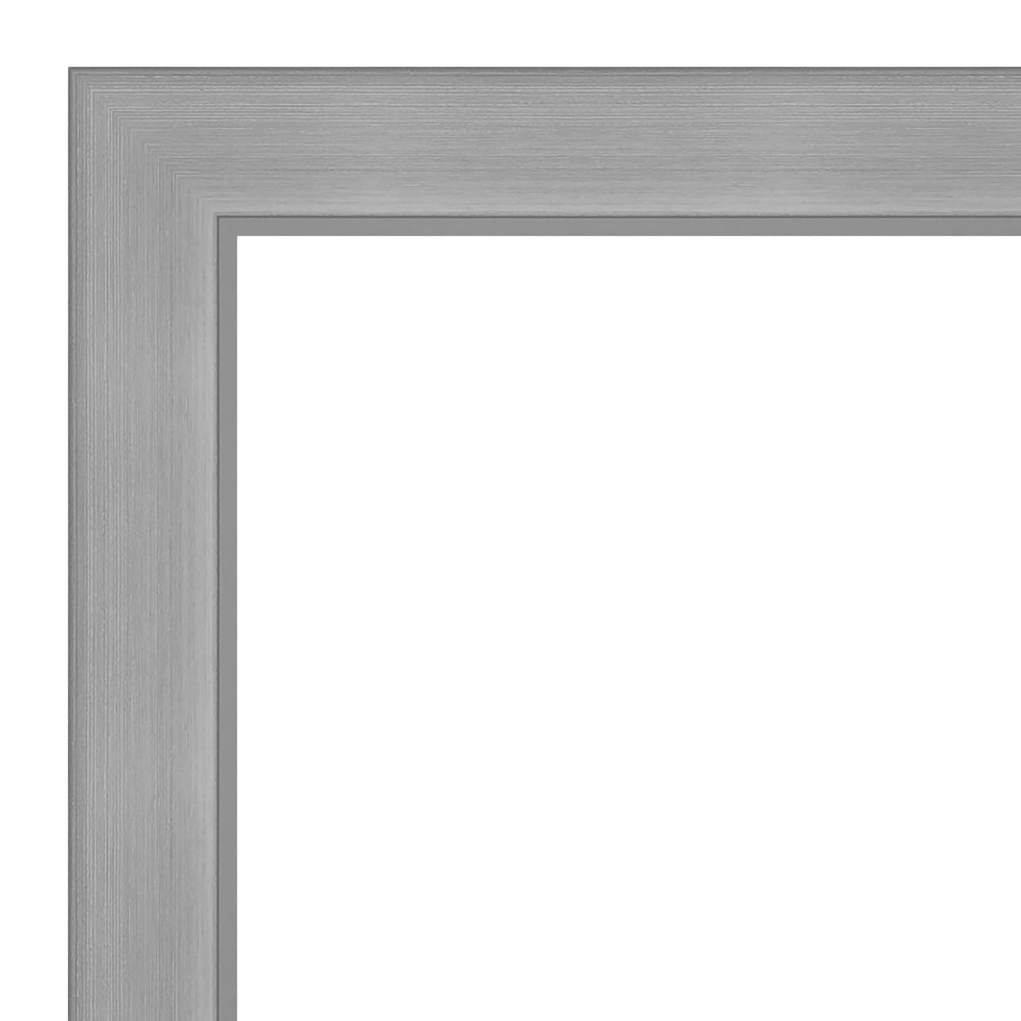 Specchio da parete per bagno bisellato - Cornice in nichel spazzolato Vista