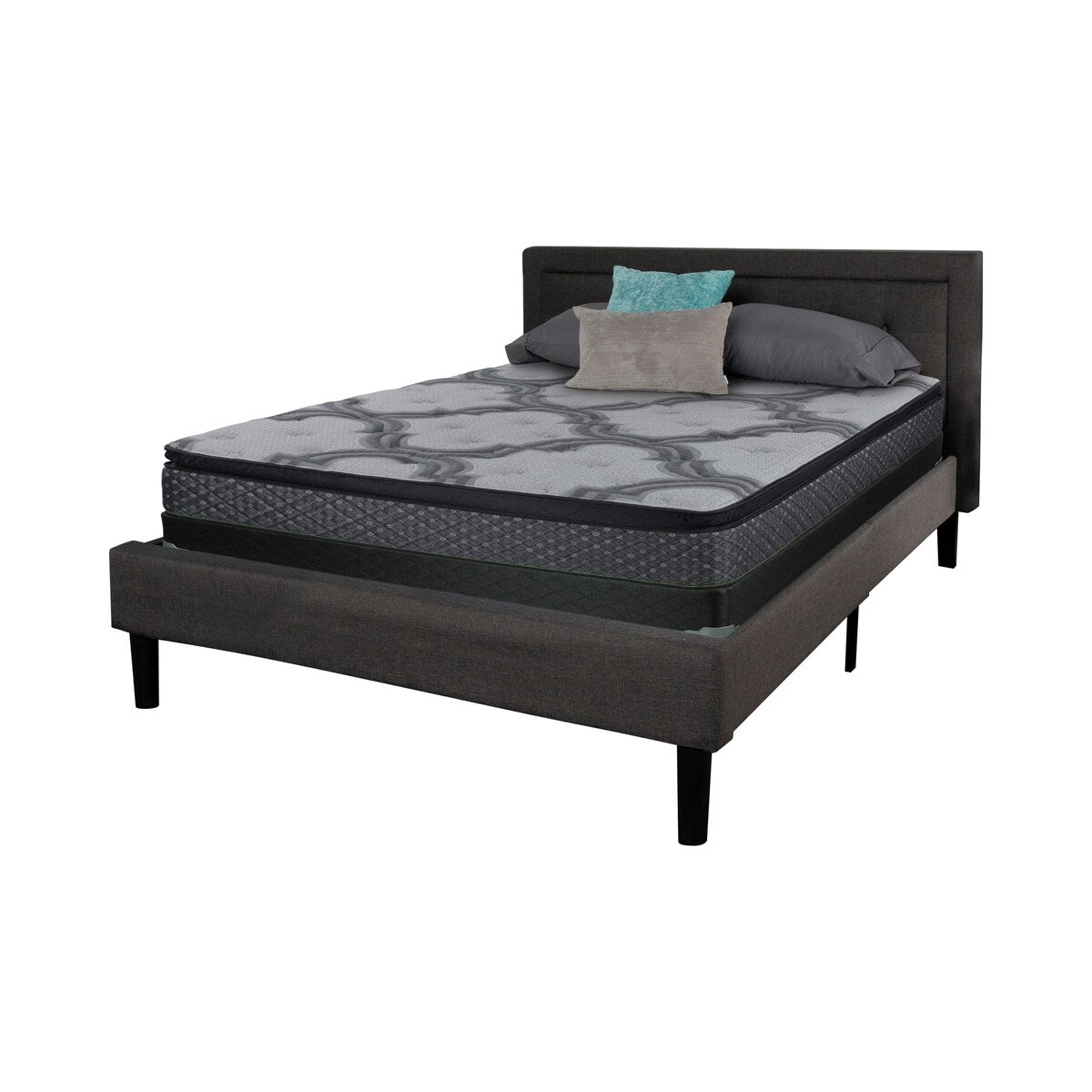 Materasso Vonna grigio e nero 15,5" Eastern King