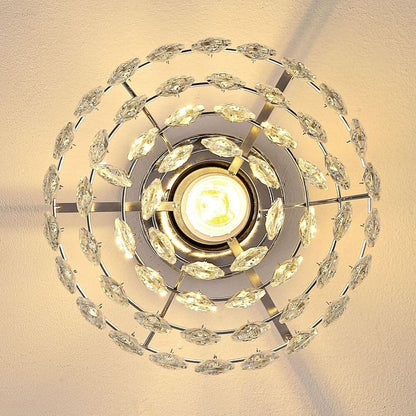WINGBO Piccola plafoniera in cristallo da soffitto Mini semi-incasso... - N/A