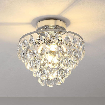 WINGBO Piccola plafoniera in cristallo da soffitto Mini semi-incasso... - N/A