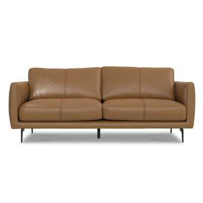 Divano moderno WYNDENHALL Danbury Mid-Century da 81 pollici in vera pelle