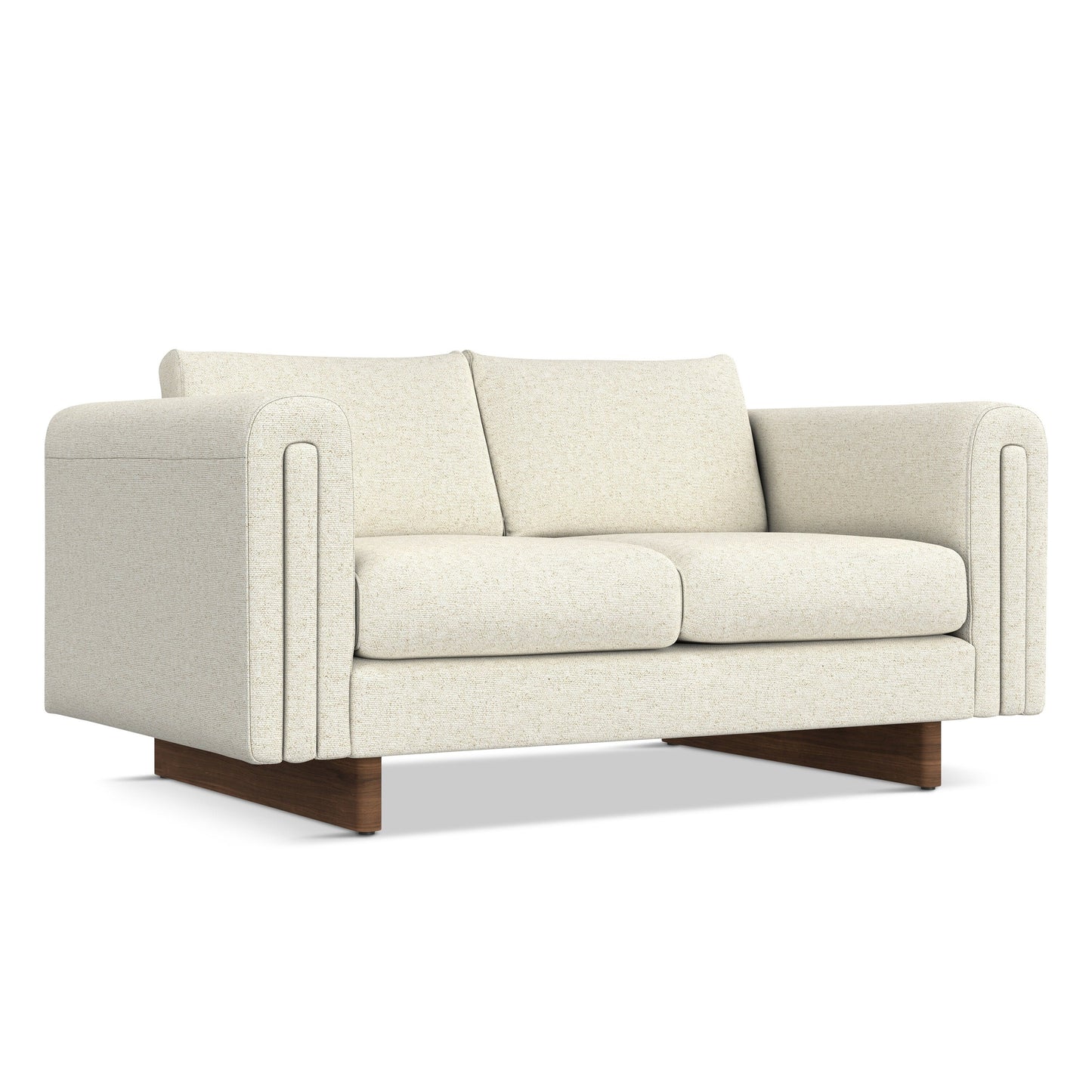 Divano a due posti contemporaneo WYNDENHALL Drayton da 61 pollici di larghezza in tessuto tecnico a trama fitta - 61 L x 38 P x 30 A