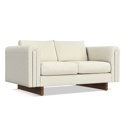 Divano a due posti contemporaneo WYNDENHALL Drayton da 61 pollici di larghezza in tessuto tecnico a trama fitta - 61 L x 38 P x 30 A