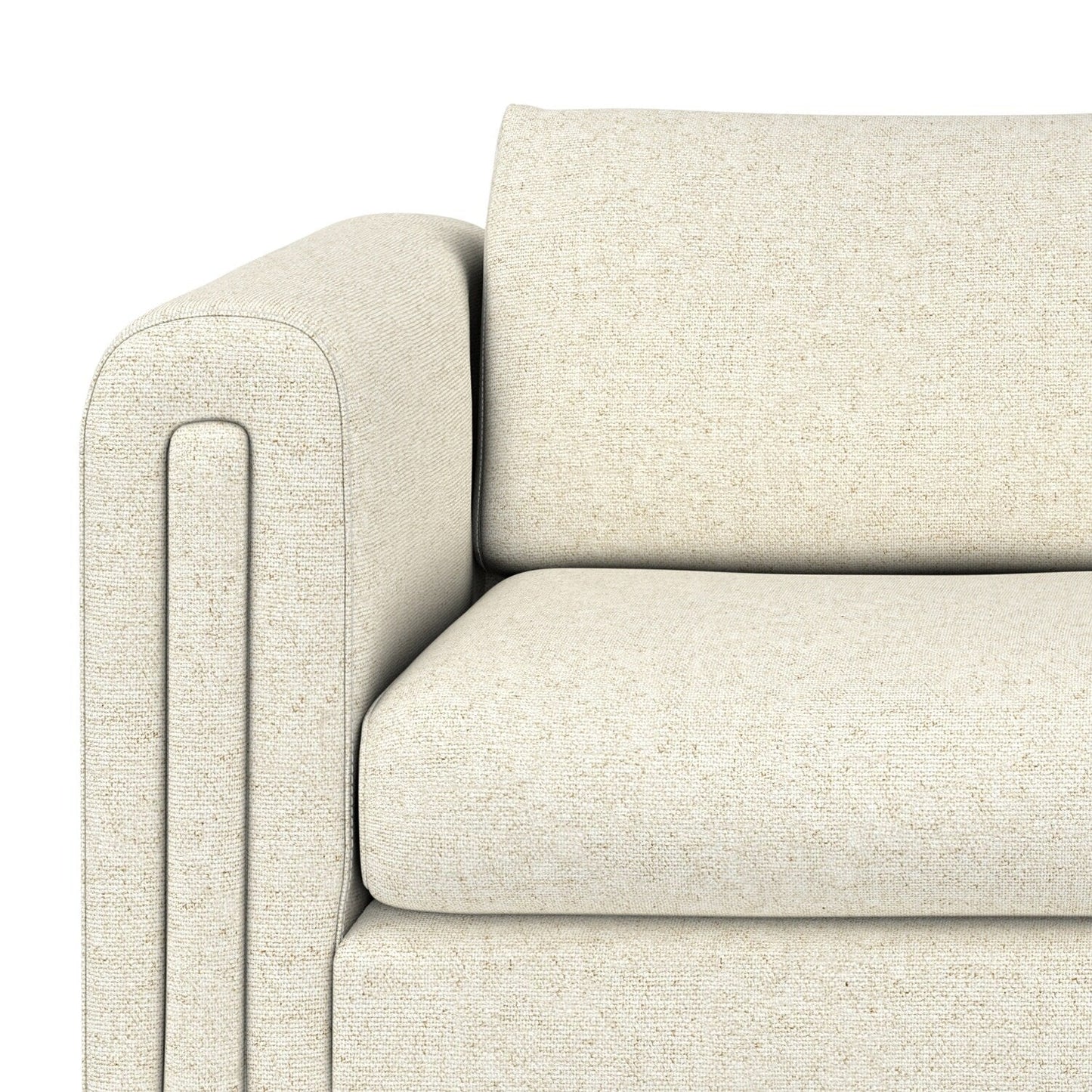 Divano a due posti contemporaneo WYNDENHALL Drayton da 61 pollici di larghezza in tessuto tecnico a trama fitta - 61 L x 38 P x 30 A