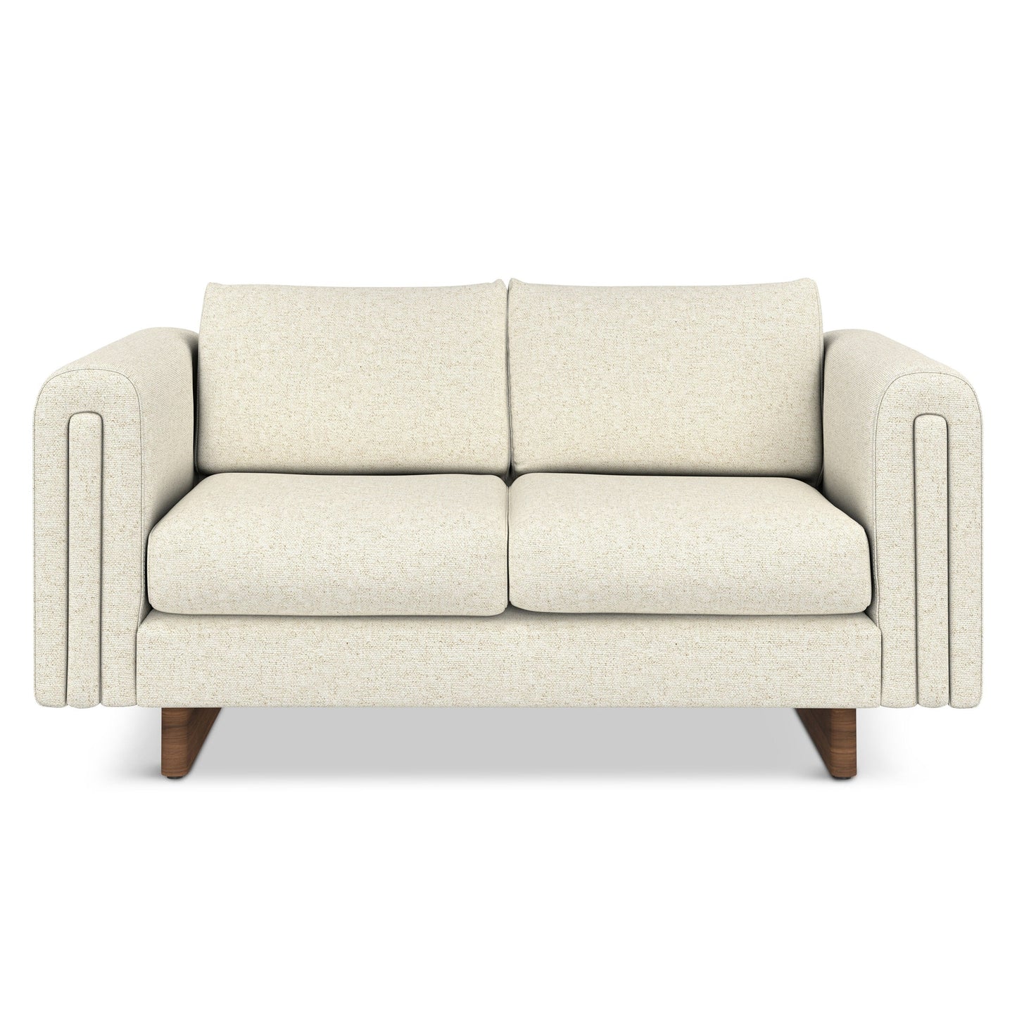 Divano a due posti contemporaneo WYNDENHALL Drayton da 61 pollici di larghezza in tessuto tecnico a trama fitta - 61 L x 38 P x 30 A