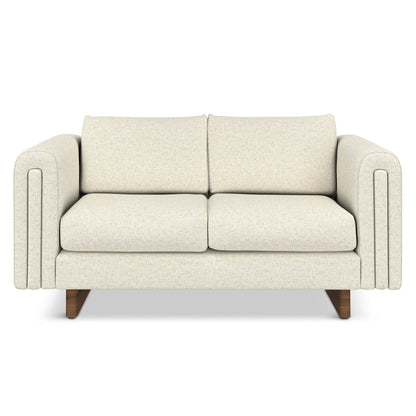 Divano a due posti contemporaneo WYNDENHALL Drayton da 61 pollici di larghezza in tessuto tecnico a trama fitta - 61 L x 38 P x 30 A