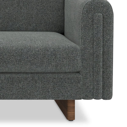 Divano contemporaneo WYNDENHALL Drayton 84 in tessuto tecnico a trama fitta - 84 L x 38 P x 30 A,