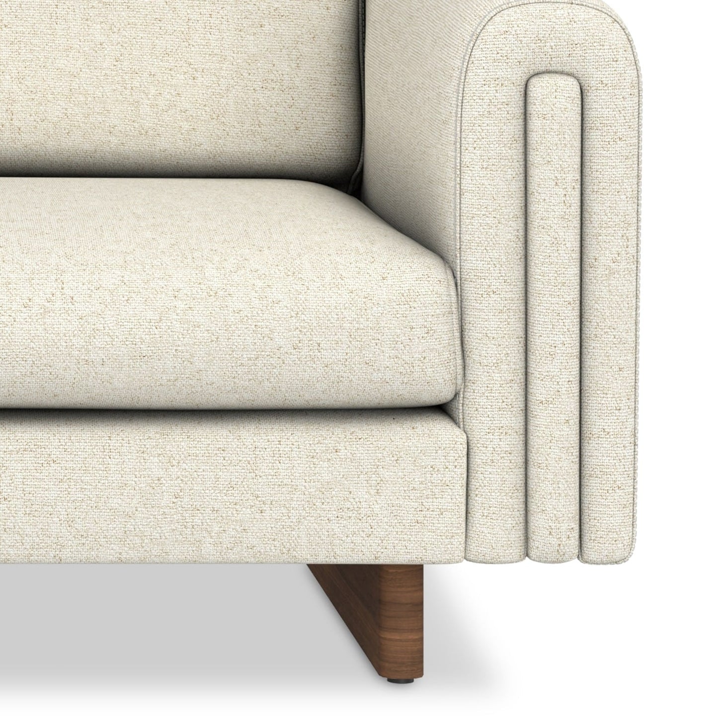 Divano contemporaneo WYNDENHALL Drayton 84 in tessuto tecnico a trama fitta - 84 L x 38 P x 30 A,