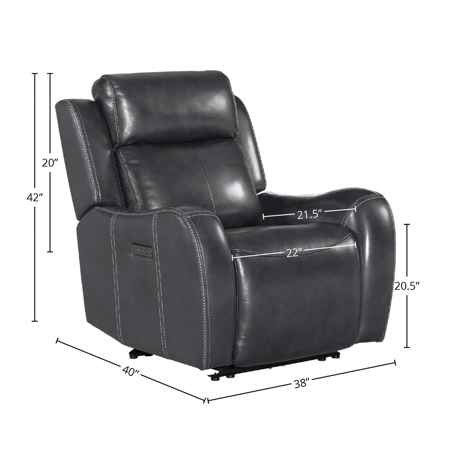 Poltrona reclinabile Wainwright Dual-Power