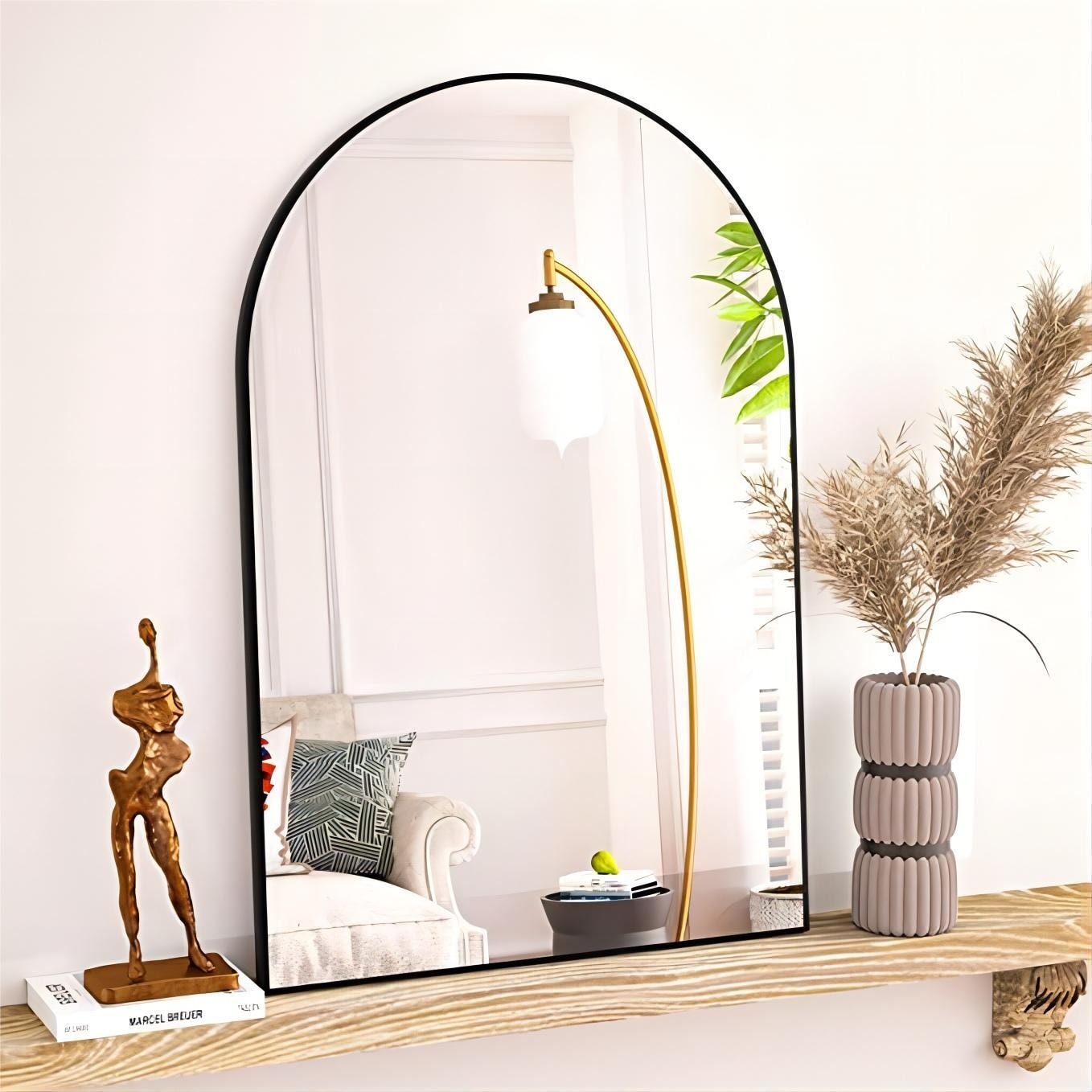 Specchio da parete per bagno ad arco YVANLA