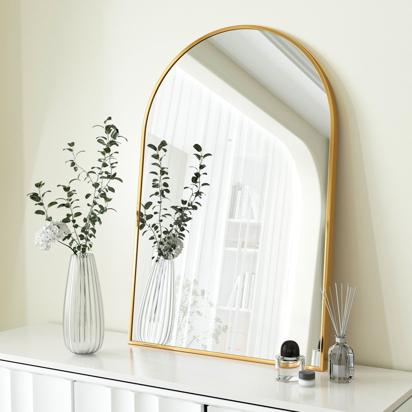Specchio da parete per bagno ad arco YVANLA