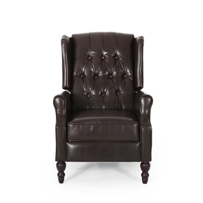 Poltrona reclinabile in similpelle Walter Brown di Christopher Knight Home