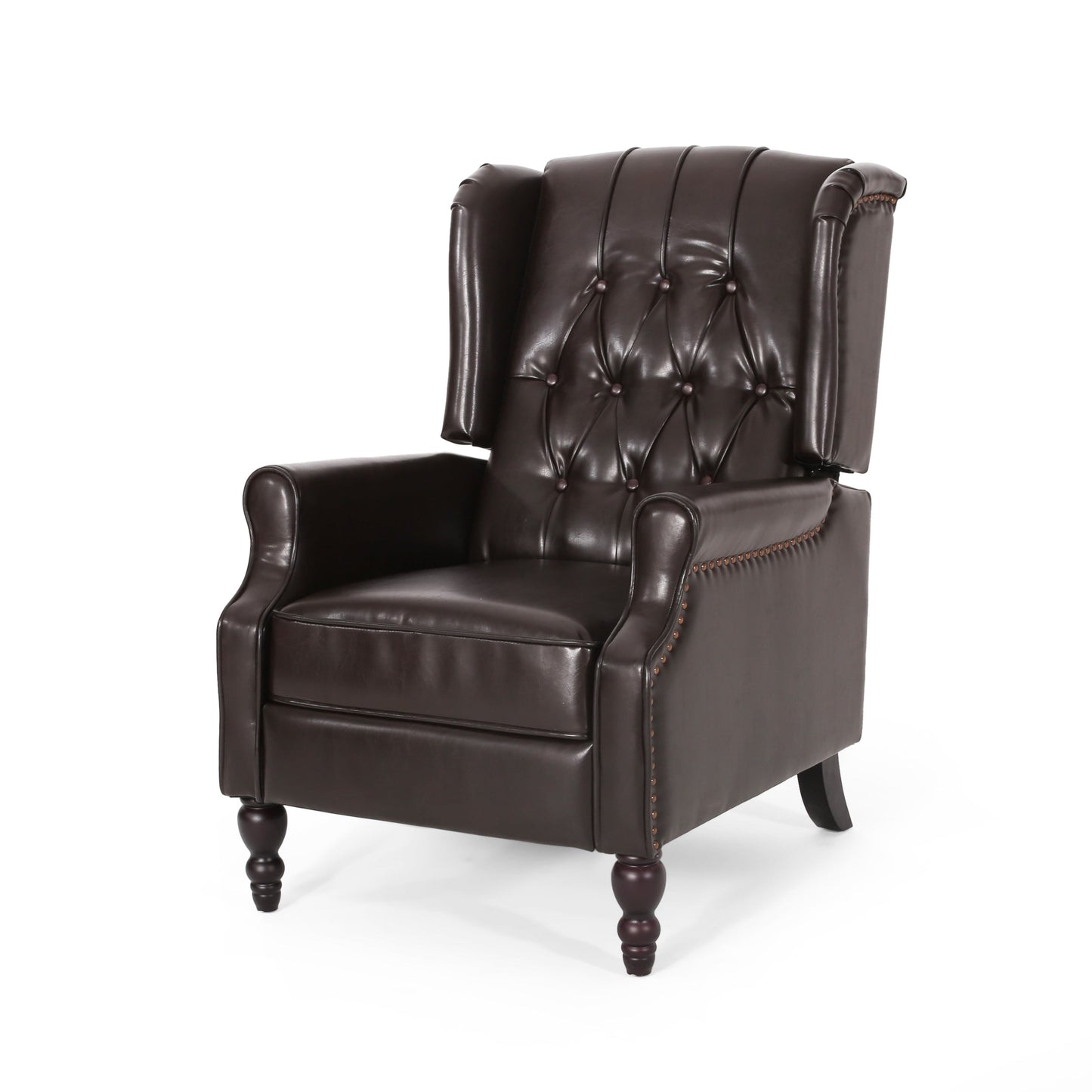 Poltrona reclinabile in similpelle Walter Brown di Christopher Knight Home