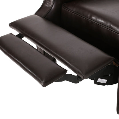 Poltrona reclinabile in similpelle Walter Brown di Christopher Knight Home