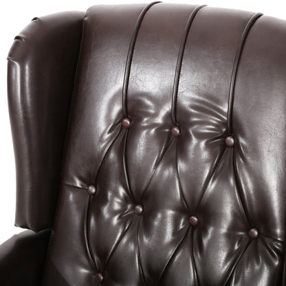 Poltrona reclinabile in similpelle Walter Brown di Christopher Knight Home