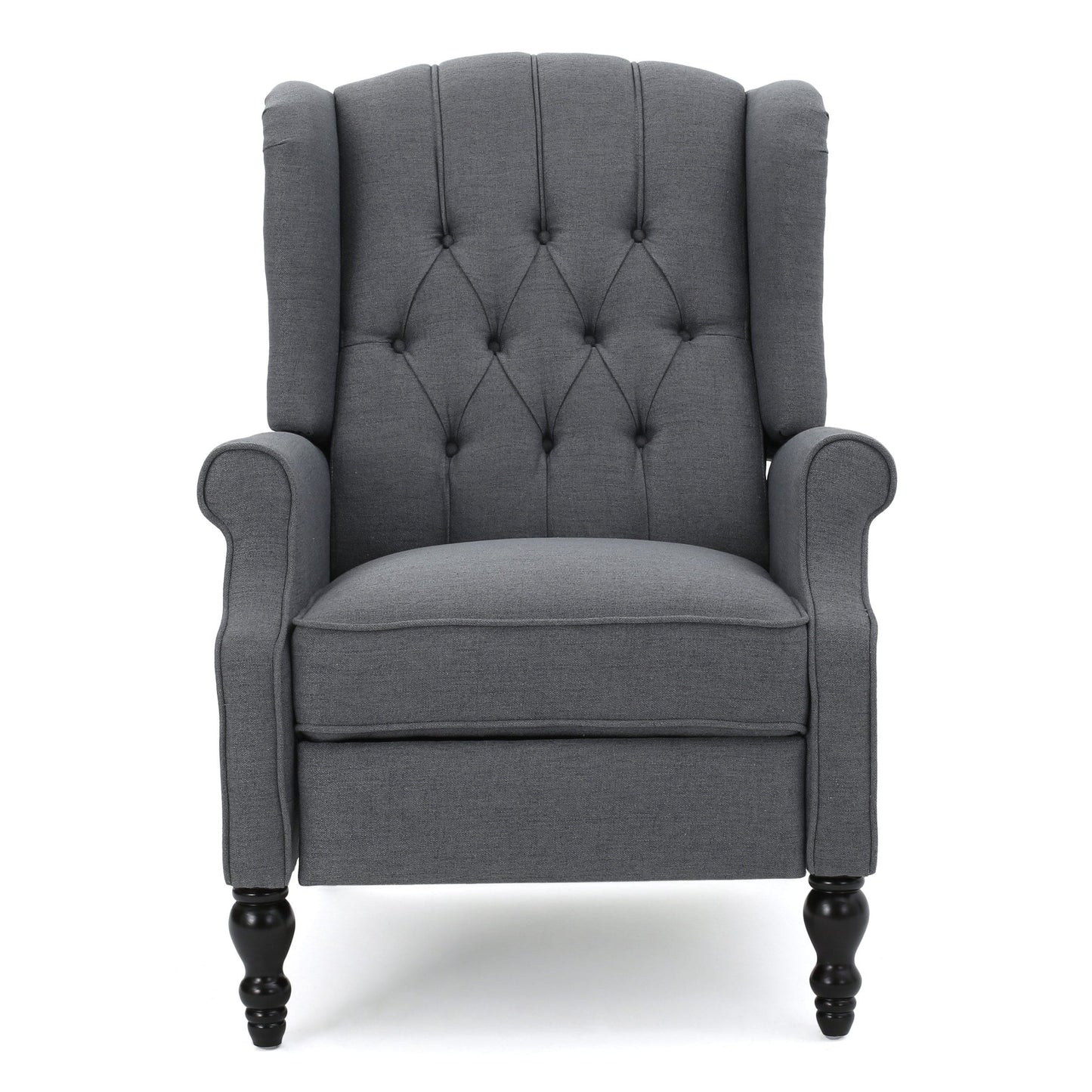 Poltrona reclinabile con schienale alto e rivestimento in tessuto Walter di Christopher Knight Home