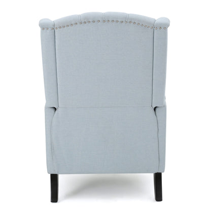 Poltrona reclinabile con schienale alto e rivestimento in tessuto Walter di Christopher Knight Home