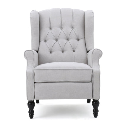 Poltrona reclinabile con schienale alto e rivestimento in tessuto Walter di Christopher Knight Home