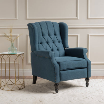 Poltrona reclinabile con schienale alto e rivestimento in tessuto Walter di Christopher Knight Home