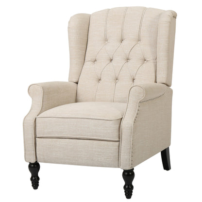 Poltrona reclinabile con schienale alto e rivestimento in tessuto Walter di Christopher Knight Home