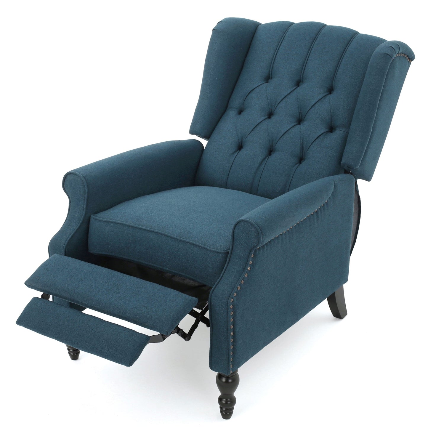 Poltrona reclinabile con schienale alto e rivestimento in tessuto Walter di Christopher Knight Home