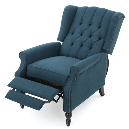 Poltrona reclinabile con schienale alto e rivestimento in tessuto Walter di Christopher Knight Home