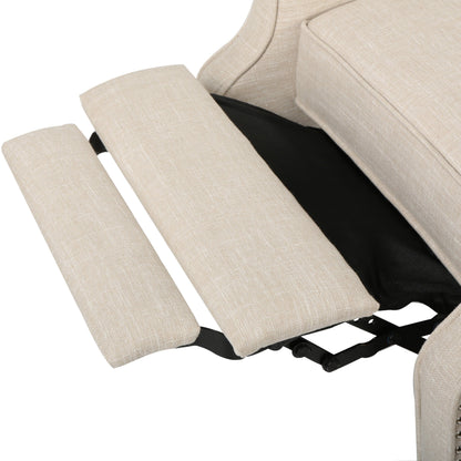 Poltrona reclinabile con schienale alto e rivestimento in tessuto Walter di Christopher Knight Home