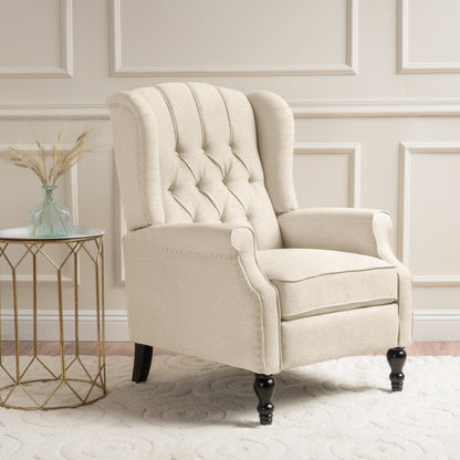 Poltrona reclinabile con schienale alto e rivestimento in tessuto Walter di Christopher Knight Home